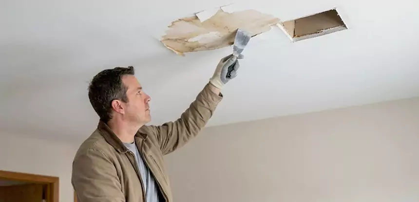 Ceiling Water Stain and Drywall Repair in Kennesaw