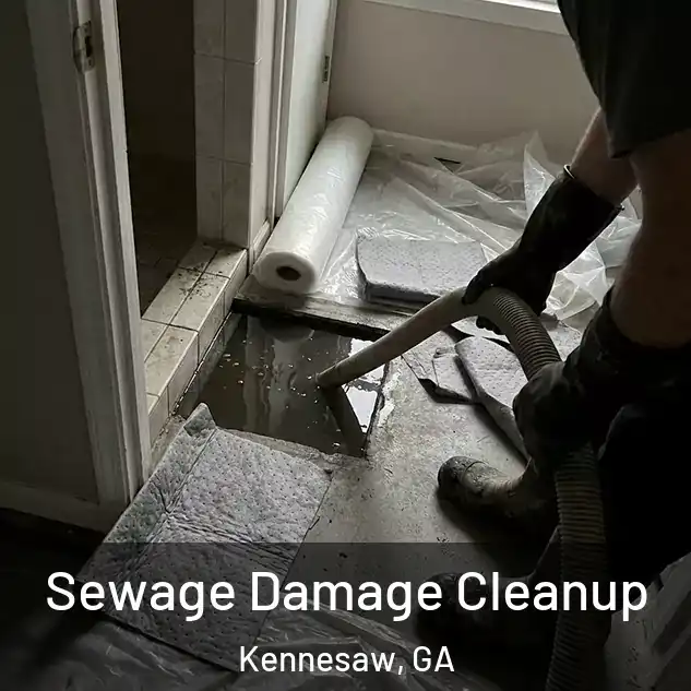  Sewage Damage Cleanup Kennesaw, GA